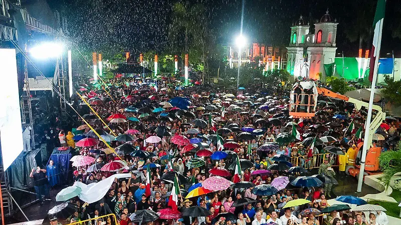Grito Parque central Tapachula
